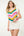 Short Sleeve Multi Color Knit Top