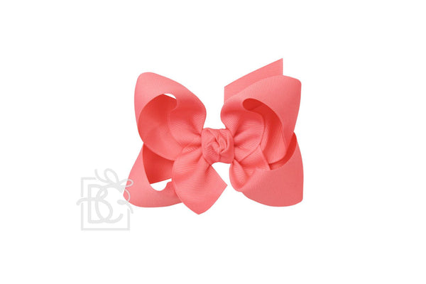 Grosgrain Bow On Clip- Watermelon