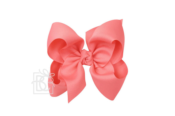 Grosgrain Bow On Clip- Watermelon