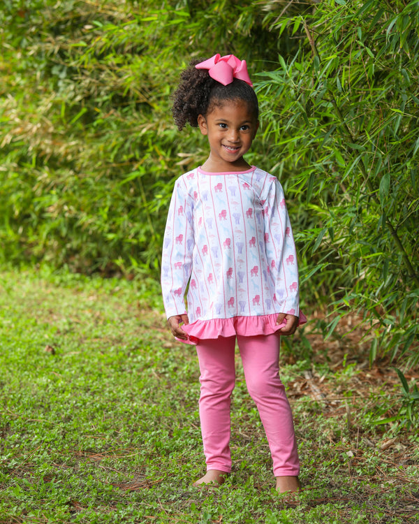 Welcome To The Jungle Ruffle Pants Set