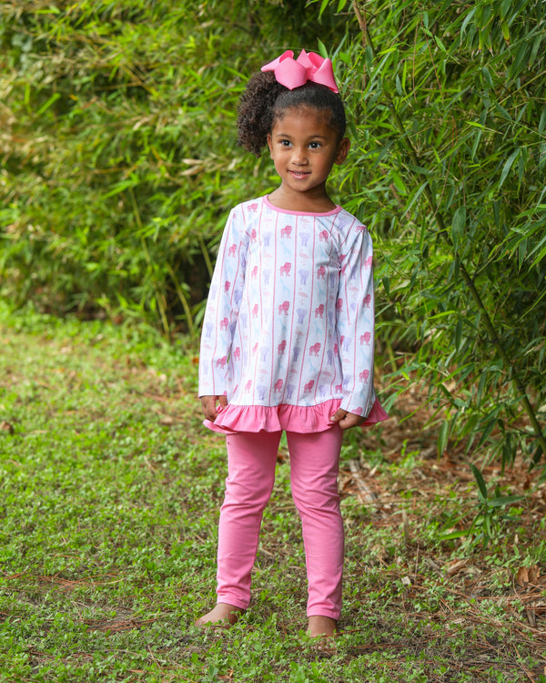 Welcome To The Jungle Ruffle Pants Set