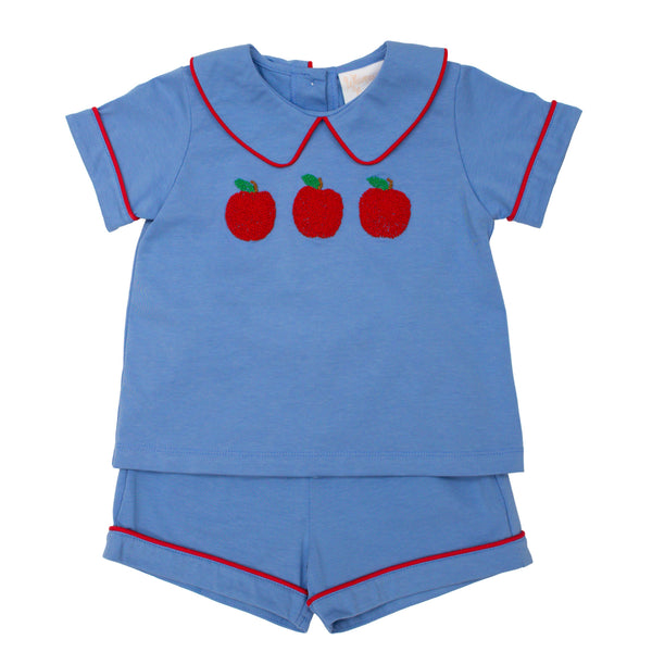 Apple A Day Collared Short Set