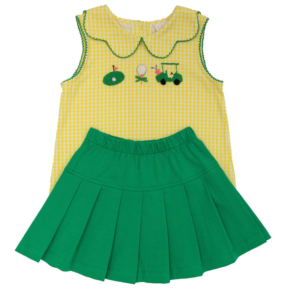 Tee Time Scalloped Tennis Skirt Set