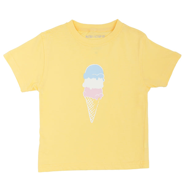Yellow Ice Cream Cone T-Shirt