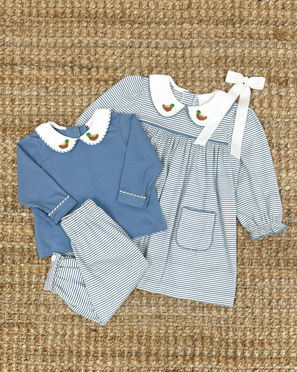 Bitty Mallard French Knot Pant Set