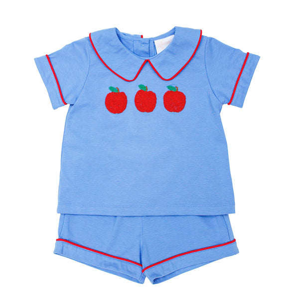 Apple A Day Collared Short Set