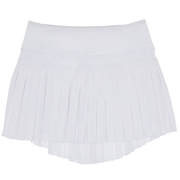 Mini Pleated Skort- Solid White
