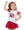 Shimmer Ruffle Sequin Cheer Top- Crimson
