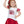 Gathered Skort- Crimson Shimmer
