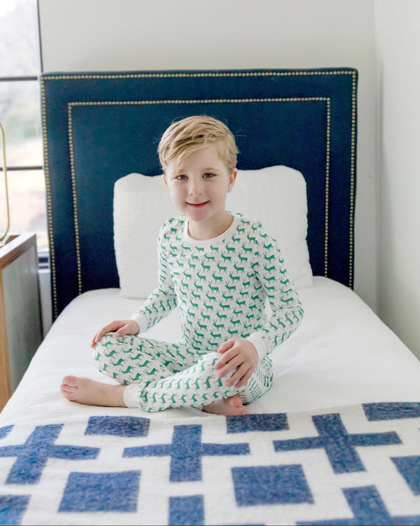 Grayson Pajama Pant Set- Woodland Deer