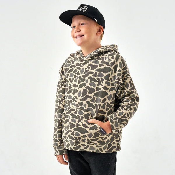 Youth Fleece Hoodie- Classic Deer Camo