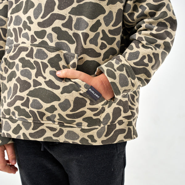 Youth Fleece Hoodie- Classic Deer Camo