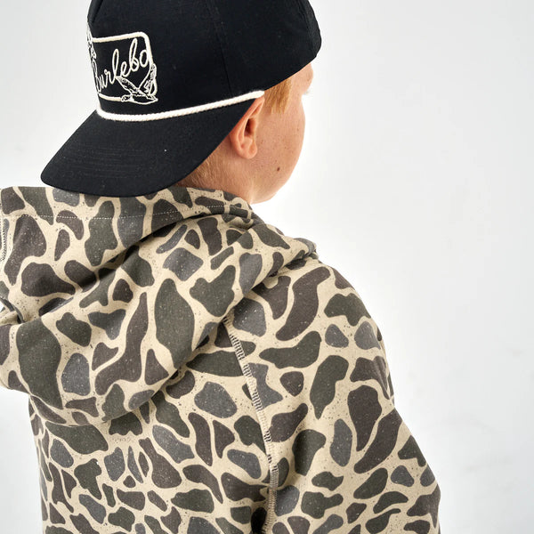 Youth Fleece Hoodie- Classic Deer Camo