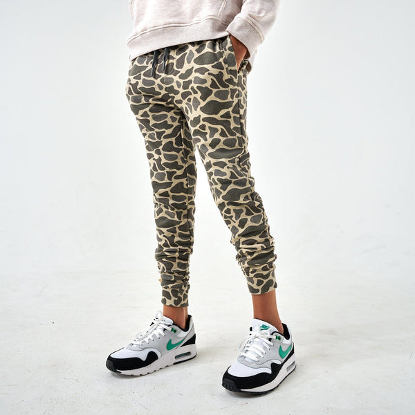 Youth Fleece Jogger- Classic Deer Camo