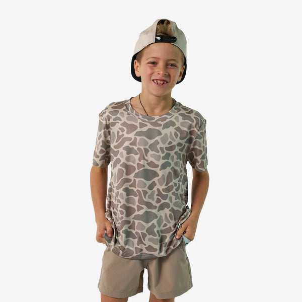 Youth Go To Tee- Classic Deer Camo