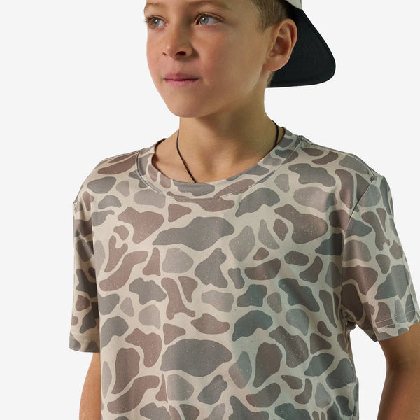 Youth Go To Tee- Classic Deer Camo