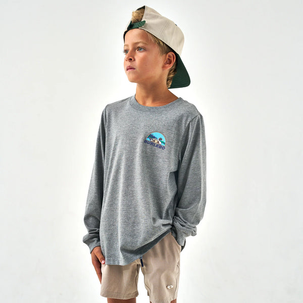 Youth Tee- Field Companion- Dark Heather Grey