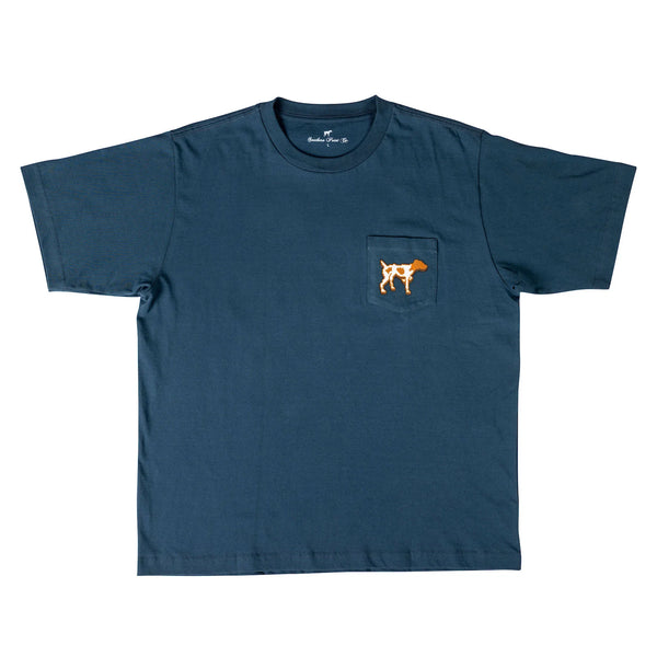 Youth Pixel Greyton Tee- Vintage Navy