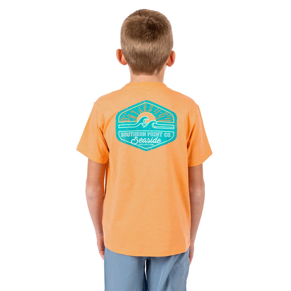 Youth Beach Days Tee- Faded Salmon