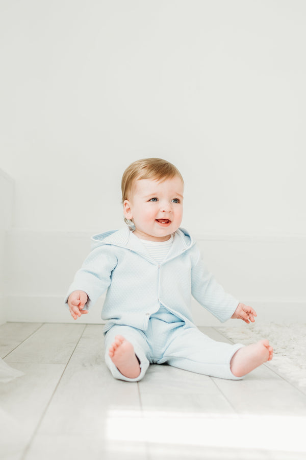 Benjamin Blue Quilted Set