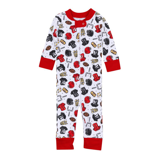 Future Draft Picks Zipper Pajamas Red/Black