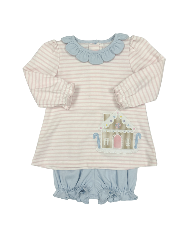 Gingerbread Reagan Knit Bloomer Set