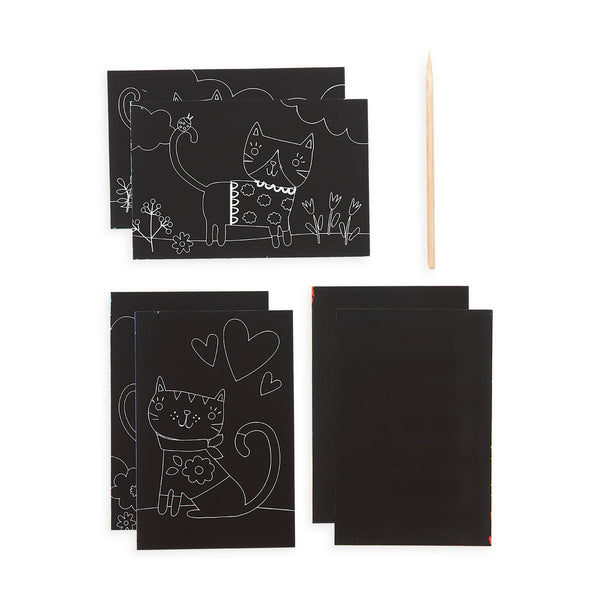 Scratch & Scribble Mini Scratch Art Kit- Cutie Cats