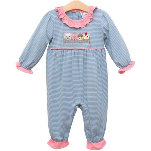 Farm Friends Ruffle Romper