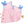 Evie Bubble- Pink Gingham and Light Blue