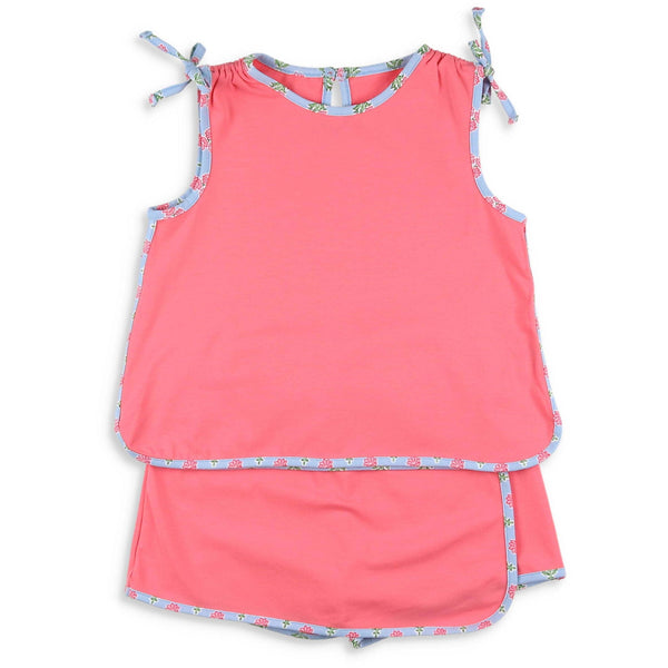 Coral Bouquet Skort Set