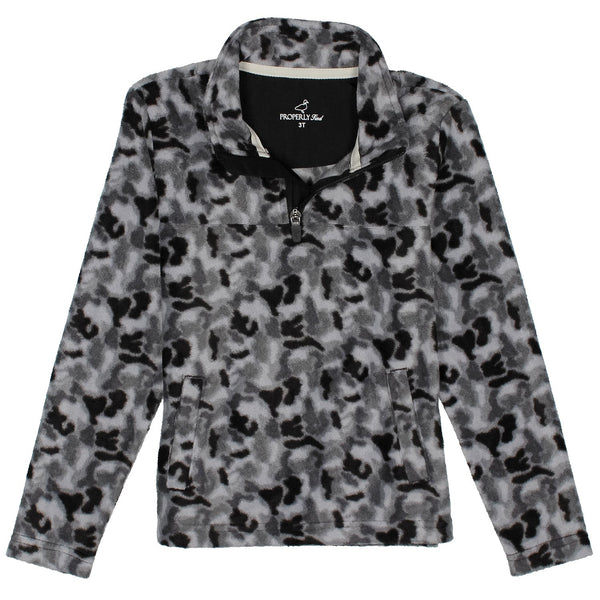 Sportsman Microfleece Pullover- Ash Camo