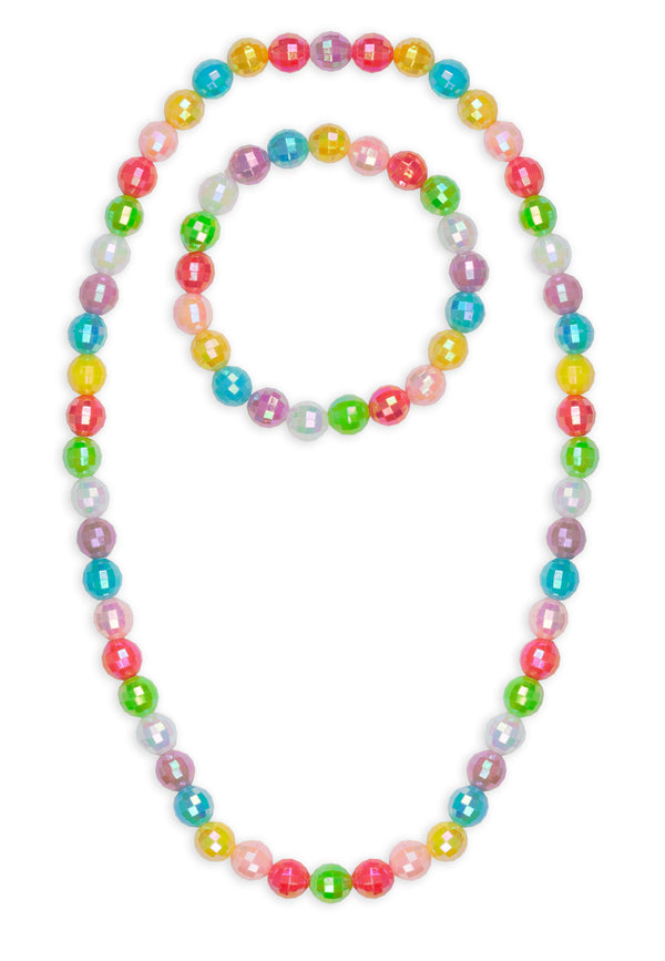 Rainbow Necklace & Bracelet Set
