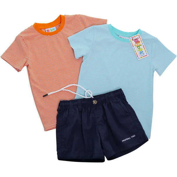 Graham Shirt- Orange Stripe