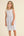 Sleeveless Tie Back Dress- Blue Floral
