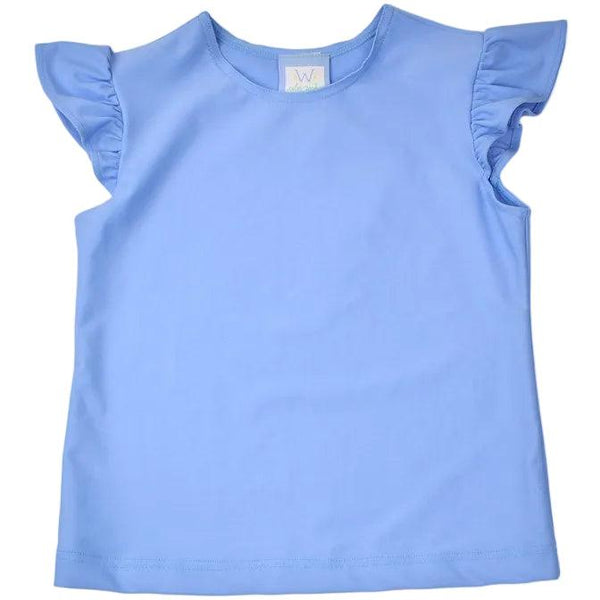 Angel Sleeve Top- Blue