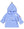 Fleece Jacket Wrap Close- Light Blue