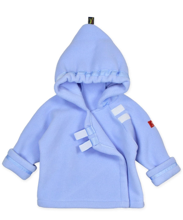 Fleece Jacket Wrap Close- Light Blue