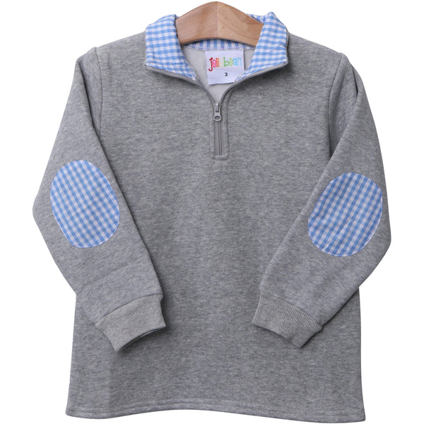 1/4 Zip Pullover - Gray