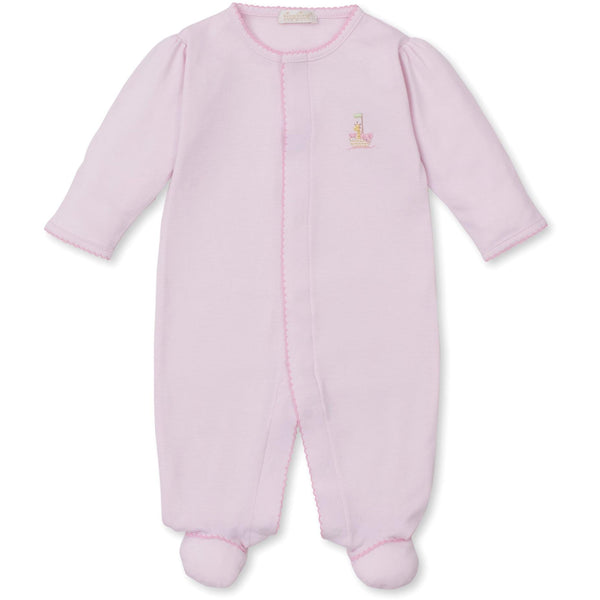 Premier Noah's Ark Footie W/ Hand Emb- Pink