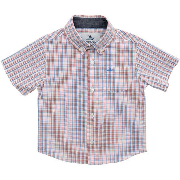SS Dress Polo- Red/White/Blue