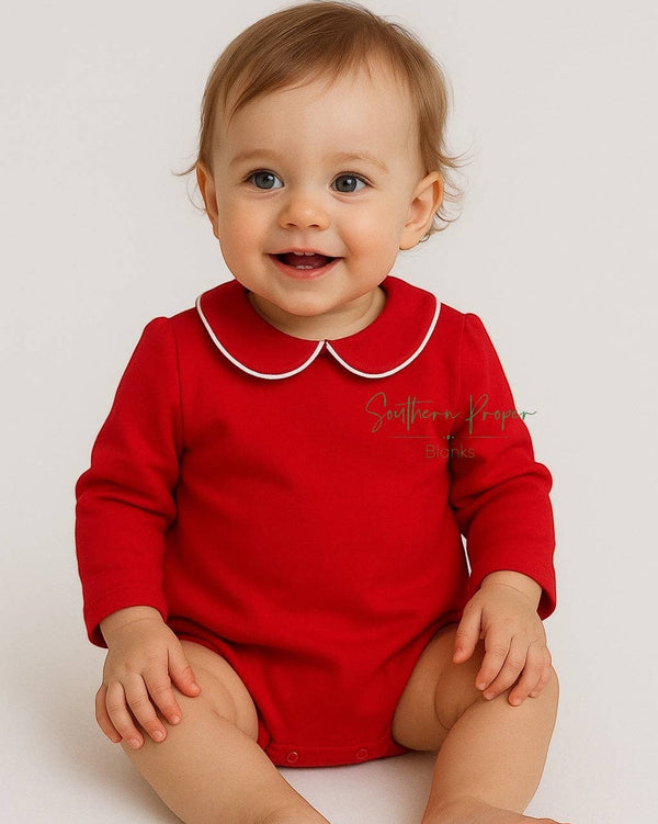 Piping Collared LS Bubble- Red