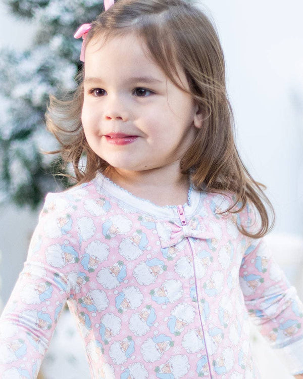 Holly Jolly Pink Bamboo Onesie