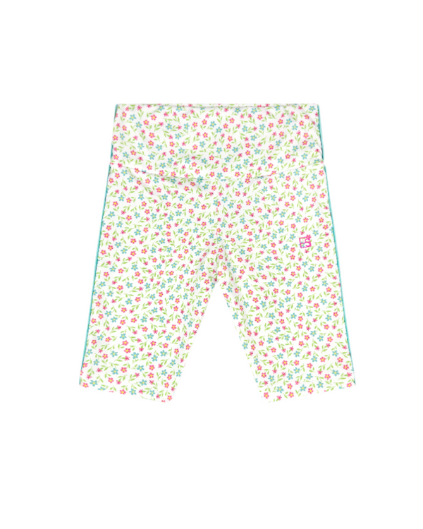 Beth Biker Short- Petal Pop Floral, Totally Turquoise