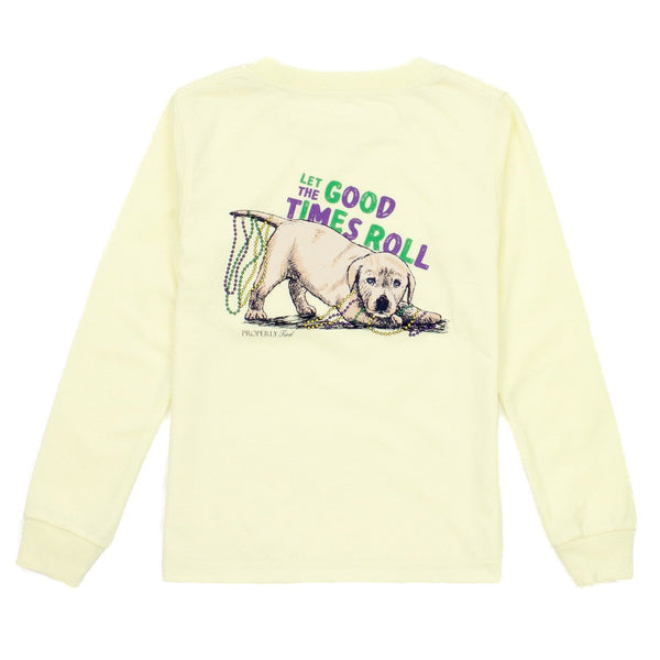 Pawdi Gras LS- Light Yellow