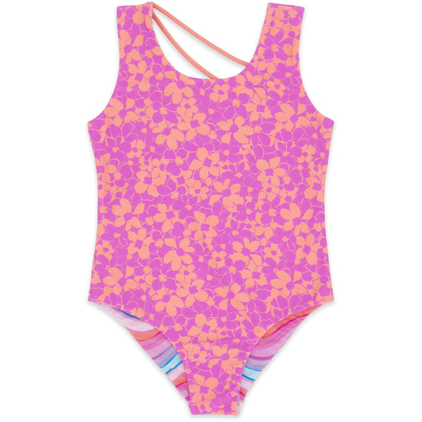 Summer Sun Reversible One-Piece- Flower Power/Sunset Haze