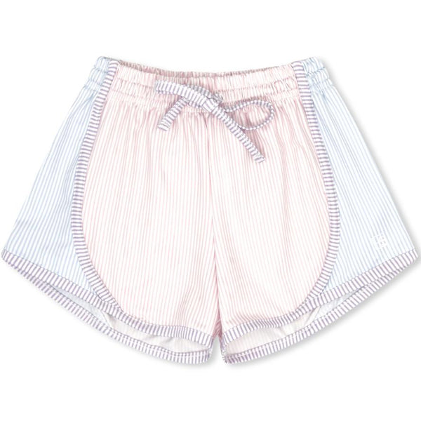 Elise Short- Cotton Candy Pink & Blue, Petal Purple Ministripe