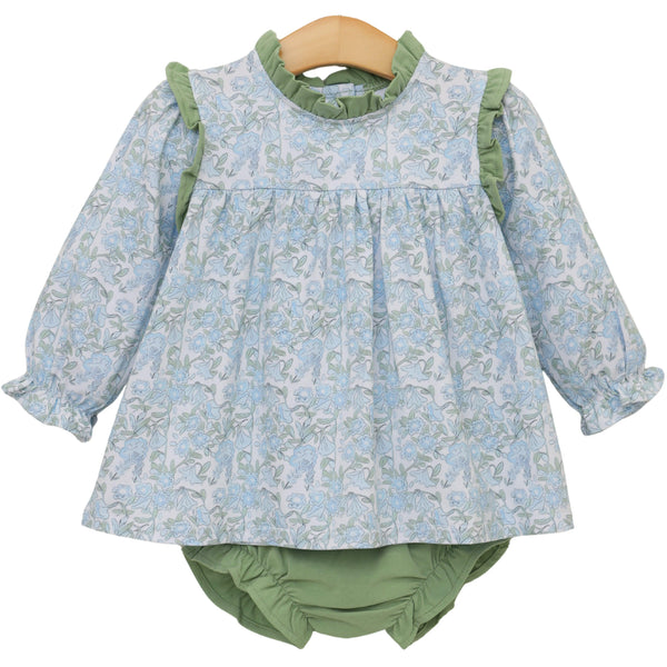 Basin Floral Hallie Diaper Set