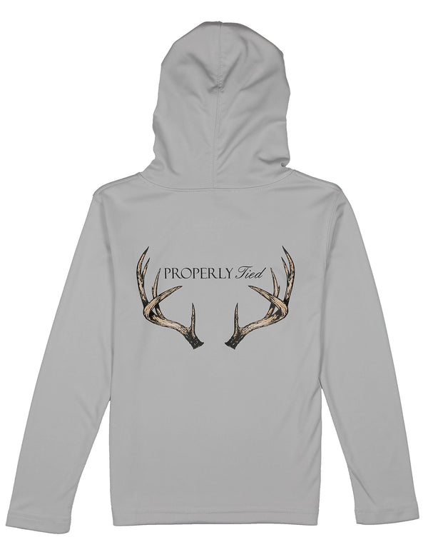 Shade Performance Hoodie Vintage Antler- Ice Grey