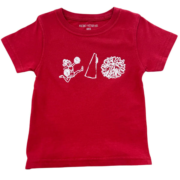 Crimson/White Cheer Trio T-Shirt