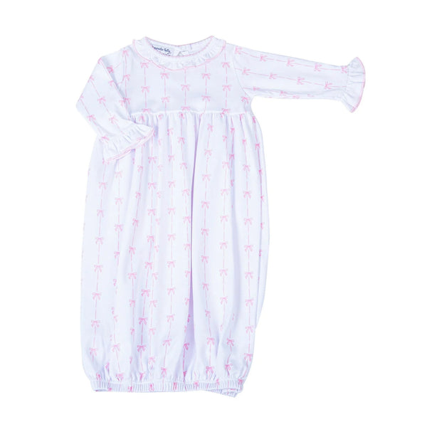 Amelia's Classics Ruffle Gathered Gown- Pink